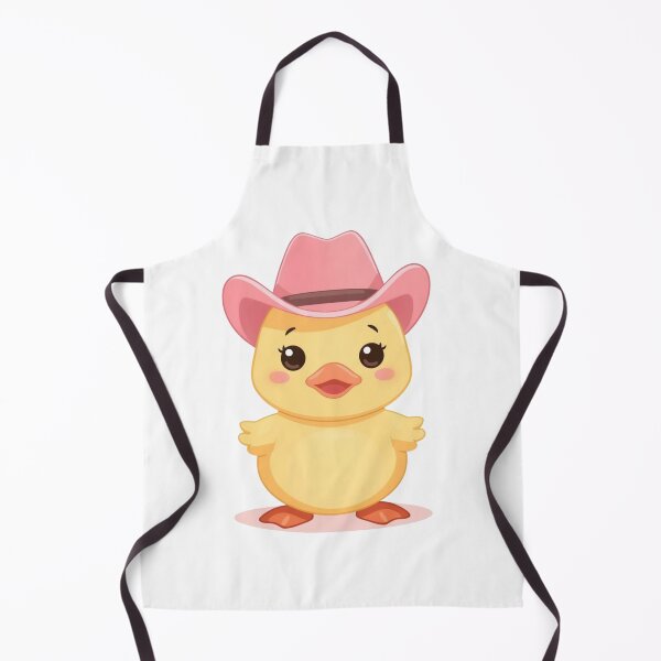 Item preview, Cute Duckling Wearing Pink Cowboy Hat Trendy Y2K designed and sold by TheAkyolStudio.