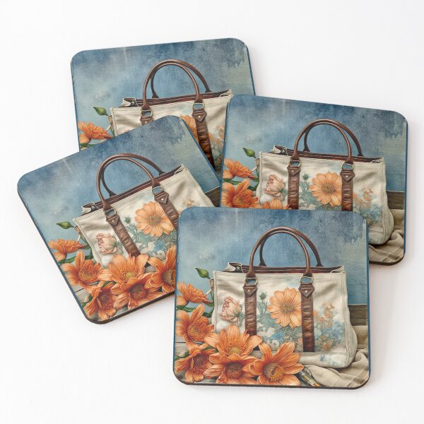 Item preview, Still Life with Flowers and a Canvas Bag designed and sold by ©Janis Zroback.