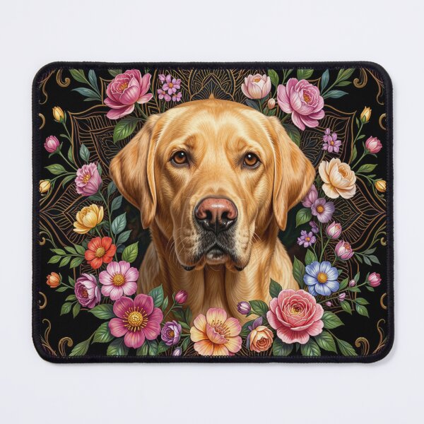 Item preview, Labrador | Floral Frame designed and sold by JanjjaSoulInk.