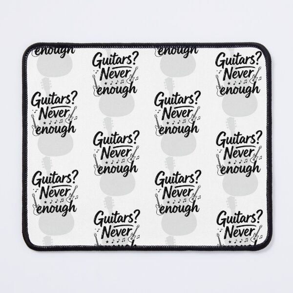 Item preview, Classic "Guitars? Never enough" Silhouette Tee Music Funny Guitarist designed and sold by zuczekgti.