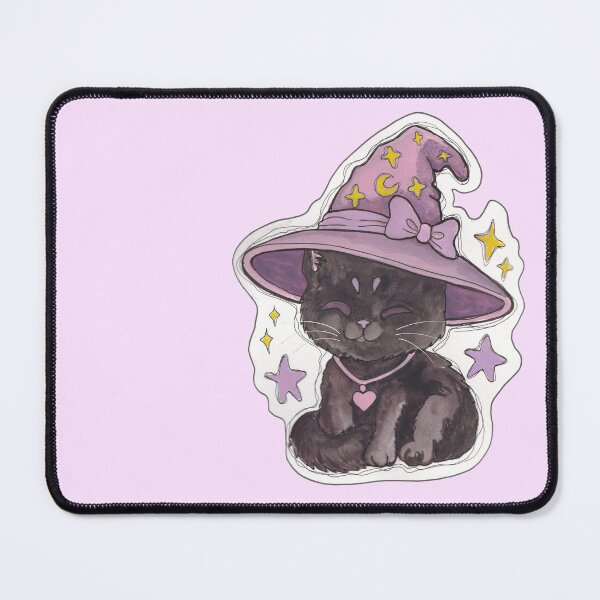 Item preview, Wizard Kitty — Cute Hand Drawn Gothic Cat Art designed and sold by Darkfully-Done.