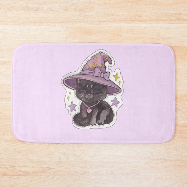 Item preview, Wizard Kitty — Cute Hand Drawn Gothic Cat Art designed and sold by Darkfully-Done.
