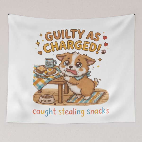 Item preview, Funny Corgi Guilty As Charged Caught Stealing Snacks Shirt, Naughty Corgi Tee, Cute Corgi Gift for Dog Lovers designed and sold by Wearable Canvas...