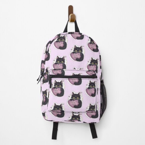 Item preview, Snax Kitty — Cute Hand Drawn Gothic Cat Art designed and sold by Darkfully-Done.