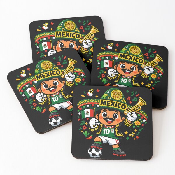 Item preview, Mexico soccer mascot | Mexican football pride | football fan gift 2026 designed and sold by Youngkev-arts.