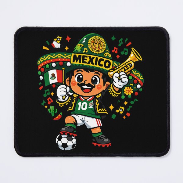 Item preview, Mexico soccer mascot | Mexican football pride | football fan gift 2026 designed and sold by Youngkev-arts.