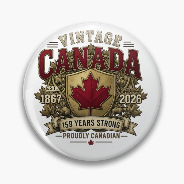 Item preview, Vintage Canada 159 Years Strong – Proudly Canadian Maple Leaf Retro Design designed and sold by AMIR PRO .