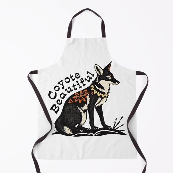 Item preview, Coyote Beautiful Graphic Bohemian Western Block Print Style designed and sold by TheRainFamily.