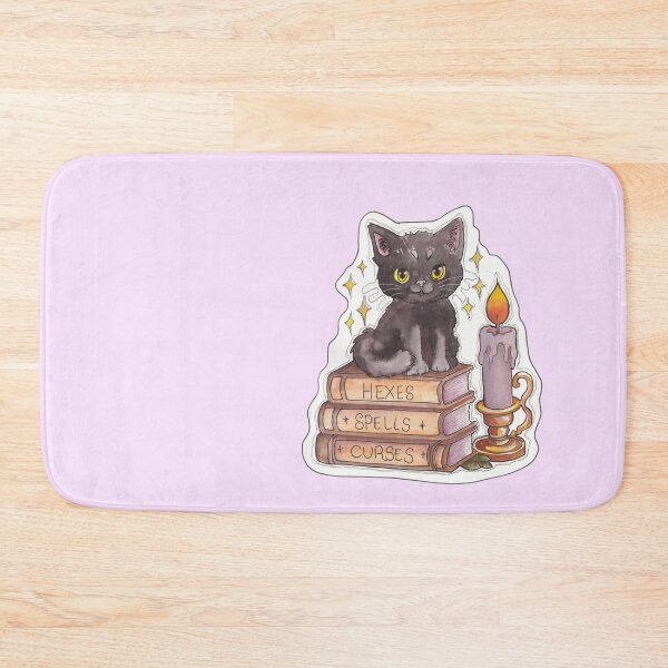 Item preview, Spell Book Kitty — Cute Hand Drawn Gothic Cat Art designed and sold by Darkfully-Done.