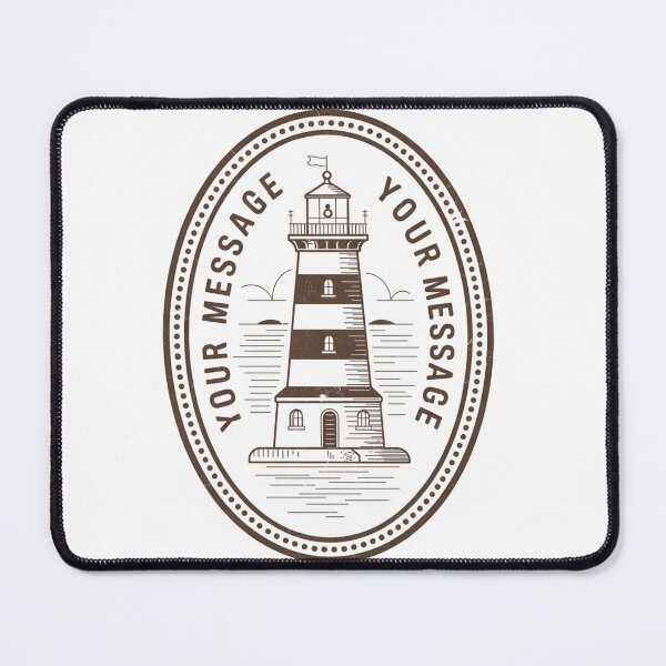 Item preview, Lighthouse Oval Stamp designed and sold by Craigonart.