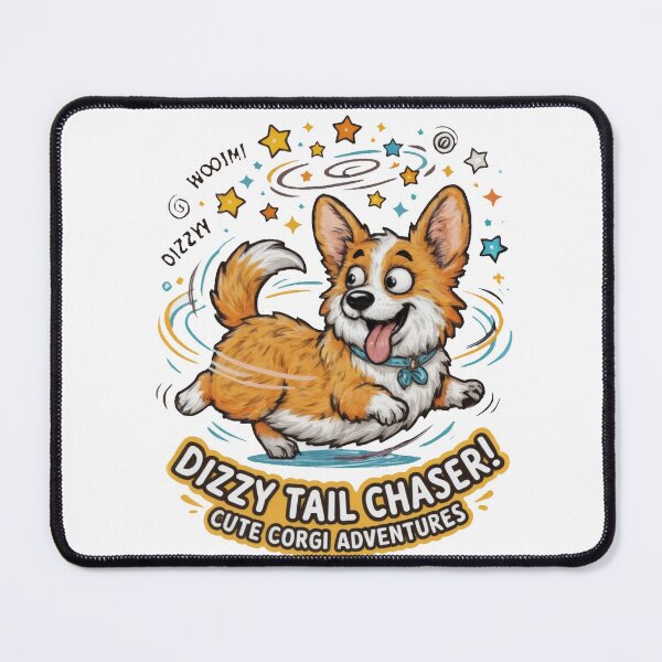 Item preview, Funny Corgi Dizzy Tail Chaser Shirt, Cute Corgi Adventures Tee, Funny Corgi Gift for Corgi Lovers designed and sold by Wearable Canvas...