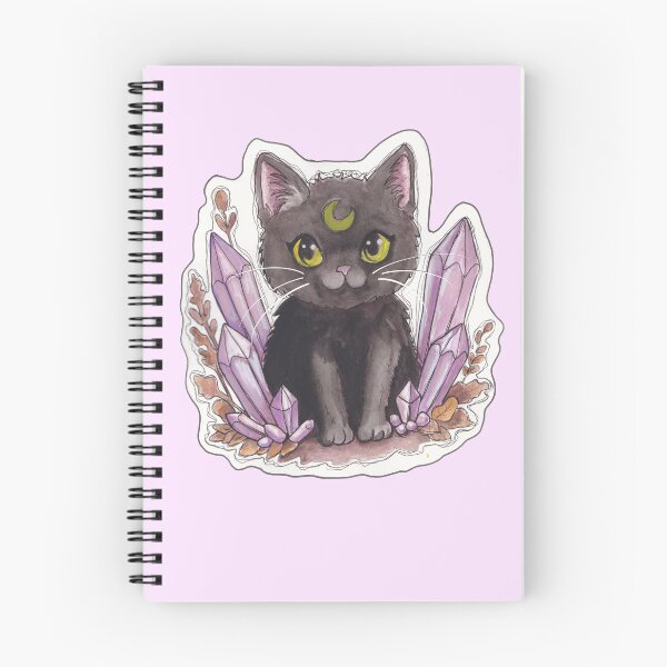 Item preview, Gem Kitty — Lindo dibujo gótico de un gato hecho a mano designed and sold by Darkfully-Done.