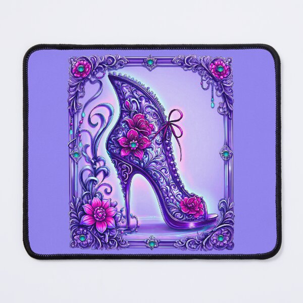 Item preview, Bejeweled Purple Victorian Fantacy Boot designed and sold by LaRoach Digital Arts.
