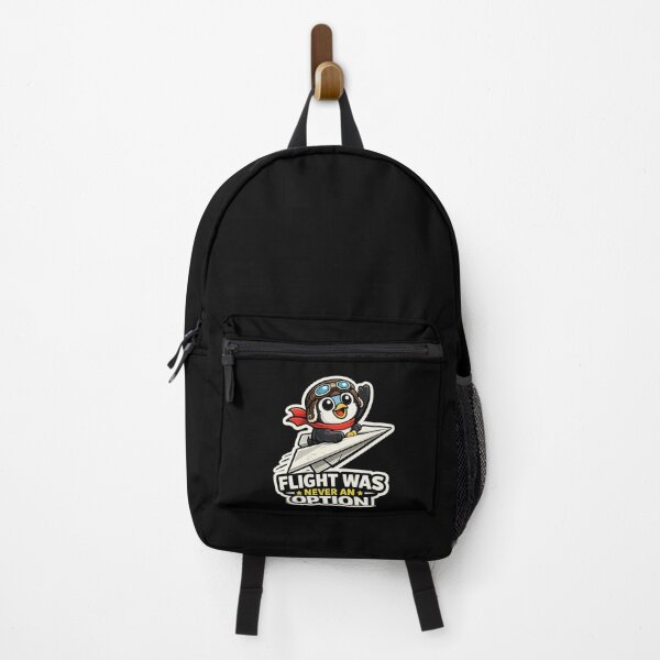 Item preview, Flight Was Never An Option Funny Penguin Paper Airplane Sticker designed and sold by VibeOffline Studio.
