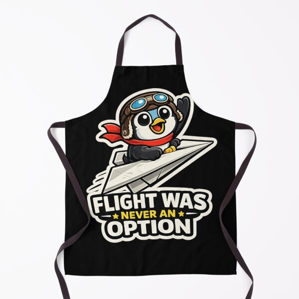 Item preview, Flight Was Never An Option Funny Penguin Paper Airplane Sticker designed and sold by VibeOffline Studio.