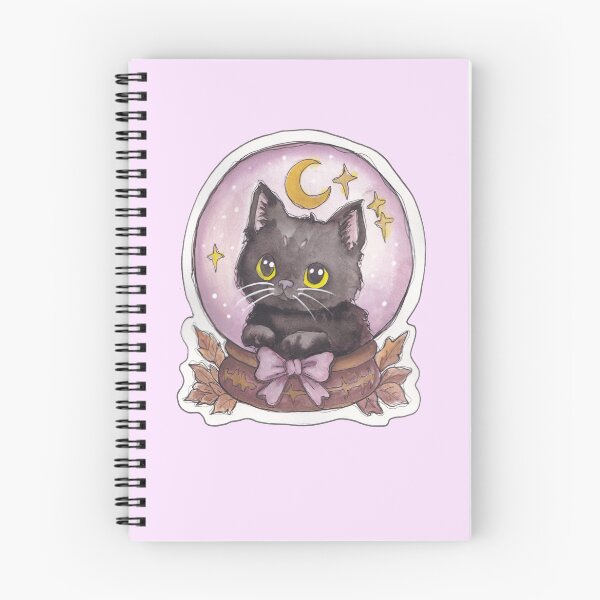 Item preview, Fortune Kitty — Cute Hand Drawn Gothic Cat Art designed and sold by Darkfully-Done.