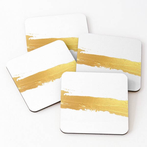 Item preview, Gold Streak on White  designed and sold by BuckaBaby.