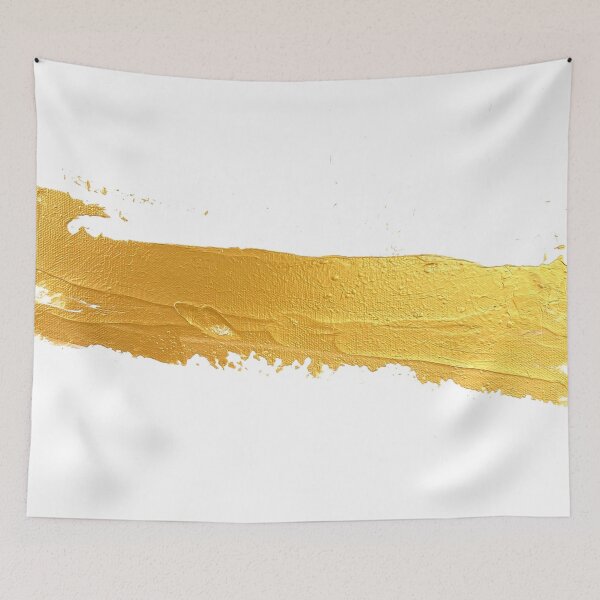 Item preview, Gold Streak on White  designed and sold by BuckaBaby.