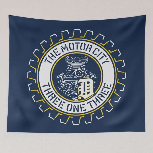 Item preview, Three One Three 313 in the Big D - Detroit - Michigan - Wolverines designed and sold by krewyork.