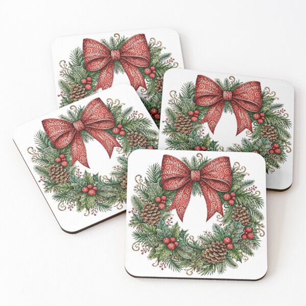 Artikelvorschau, Weihnachtskranz entworfen und verkauft von PaintedbyCarol.