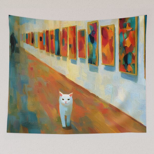 Item preview, The Cat Who Loved Abstract Art designed and sold by sakurashorty.