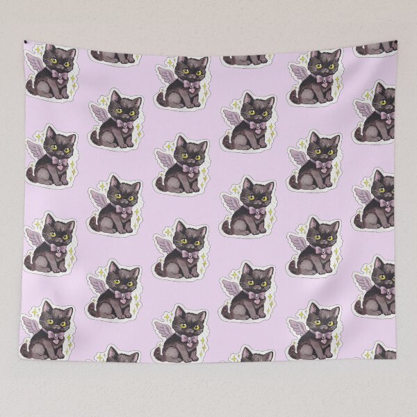 Item preview, black cat art designed and sold by Darkfully-Done.