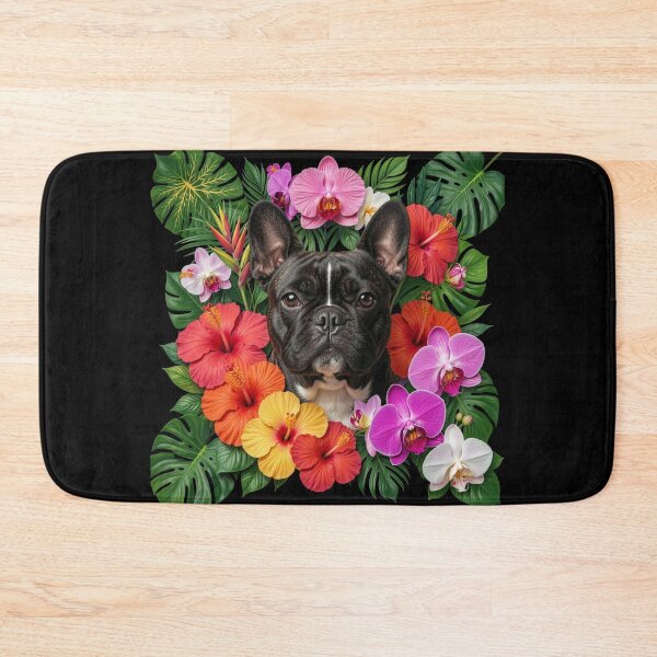 Item preview, French Bulldog | Floral Frame designed and sold by JanjjaSoulInk.