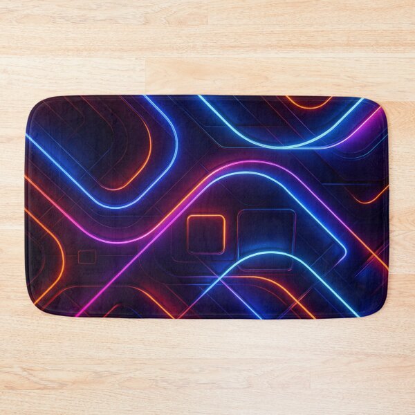 Item preview, Futuristic Cyberpunk Neon Geometric Circuit Board designed and sold by Nexus Space.