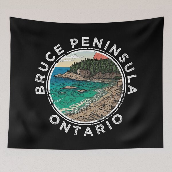 Item preview, Bruce Peninsula - Ontario (with White Lettering) designed and sold by VelvetRoom.