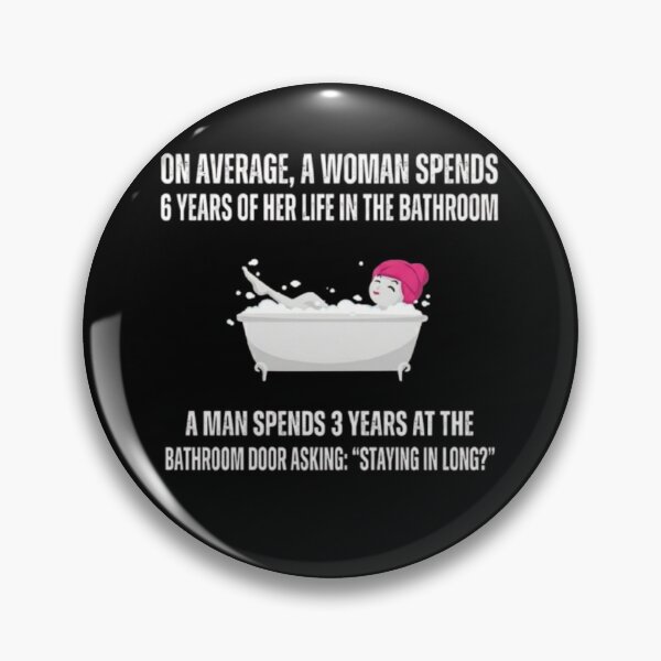 Item preview, Funny Bathroom Humor Couple Relationship Meme designed and sold by RoyalDeluxGo.