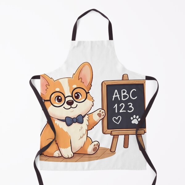 Item preview, Cute Corgi Teacher Blackboard Shirt, Funny Corgi Professor Tee, Corgi Gift for Teachers and Dog Lovers designed and sold by Wearable Canvas...