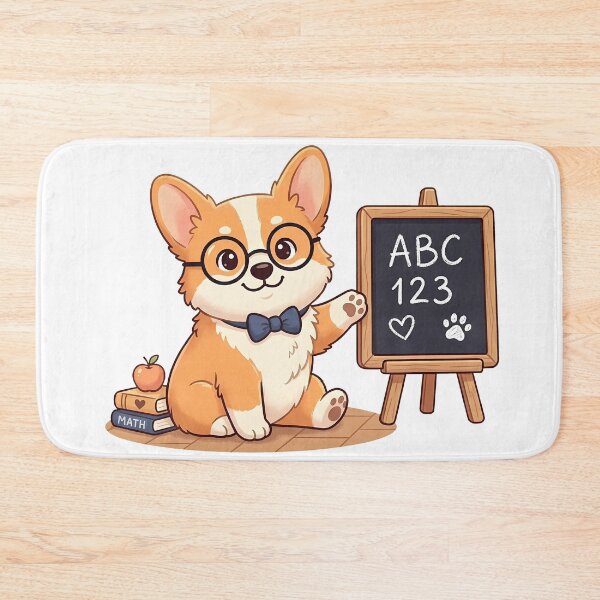 Item preview, Cute Corgi Teacher Blackboard Shirt, Funny Corgi Professor Tee, Corgi Gift for Teachers and Dog Lovers designed and sold by Wearable Canvas...