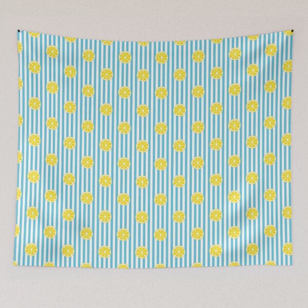 Item preview, Lemon Slice Pattern Phone Case for Girls | Aesthetic Citrus Striped Journal for Students | Fresh Lemon Fruit Blanket for Mom | Trendy Striped Lemon Tote Bag for Teachers designed and sold by VivaFy.
