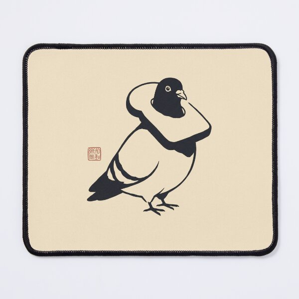 Item preview, Minimalist Japanese Ukiyo-e Bread Pigeon Art designed and sold by DuckOddity.