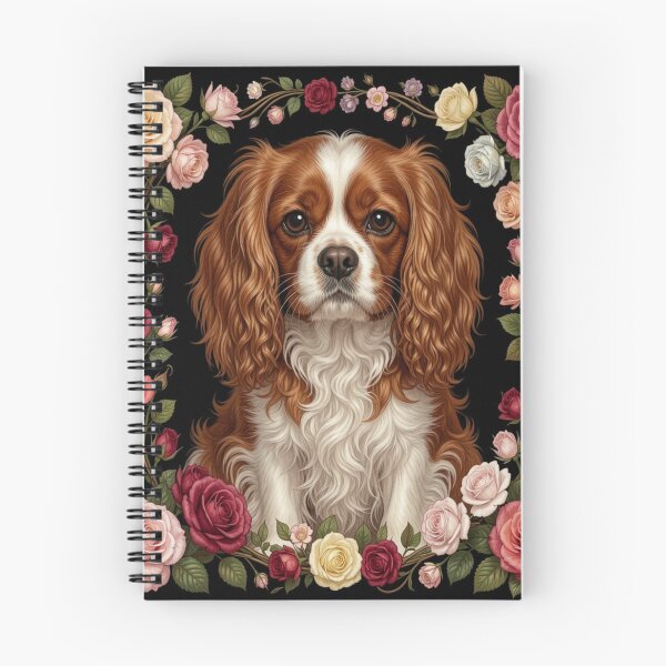 Item preview, Cavalier King Charles Spaniel | Roses Frame designed and sold by JanjjaSoulInk.
