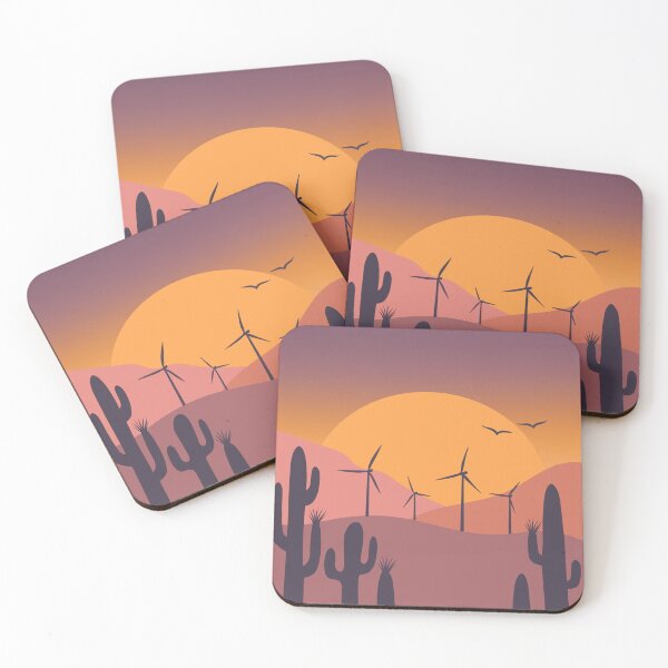 Item preview, Desert Wind Farm Sunset designed and sold by Volt Junkies.