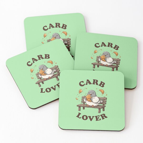 Item preview, Retro Flat Cute Bread Pigeon Carb Lover designed and sold by DuckOddity.