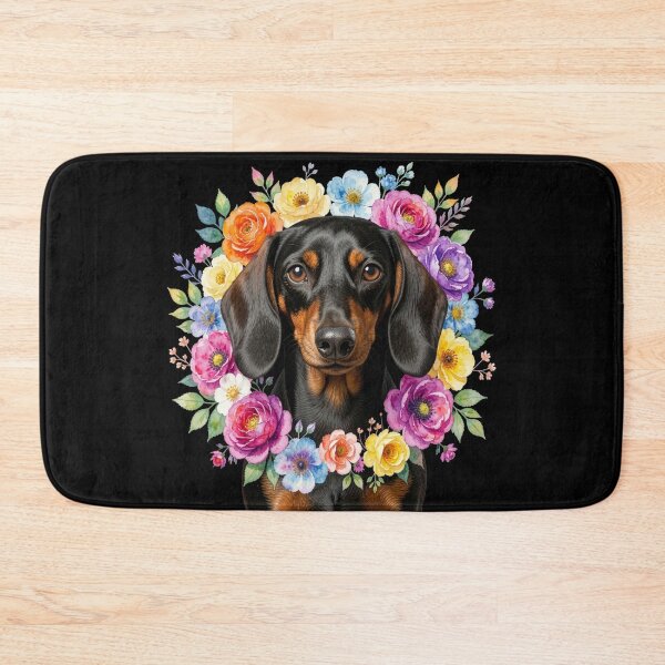 Item preview, Dachshund | Floral Frame designed and sold by JanjjaSoulInk.