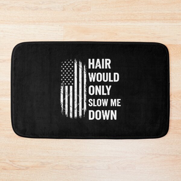 Item preview, Hair Would Only Slow Me Down Bald American Flag designed and sold by SiarheiYur.