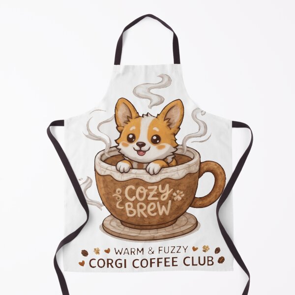 Item preview, Cute Corgi Cozy Brew Coffee Club Shirt, Corgi in Coffee Cup Tee, Warm Fuzzy Corgi Gift for Coffee and Dog Lovers designed and sold by Wearable Canvas...