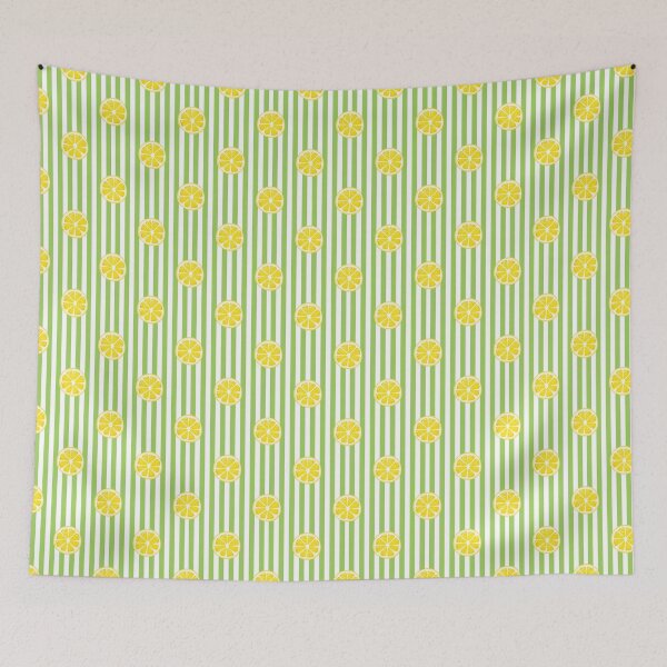Item preview, Cute Lemon Slice Pattern Phone Case for Girls | Modern Citrus Striped Journal for Students | Fresh Lemon Fruit Blanket for Mom | Striped Lemon Tote Bag for Teachers designed and sold by VivaFy.