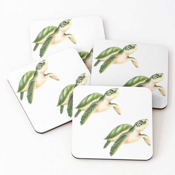 Item preview, Cute Watercolor Sea Turtle Sticker Pack Ocean Wildlife Green Turtles Sticker designed and sold by Art IN Pack.