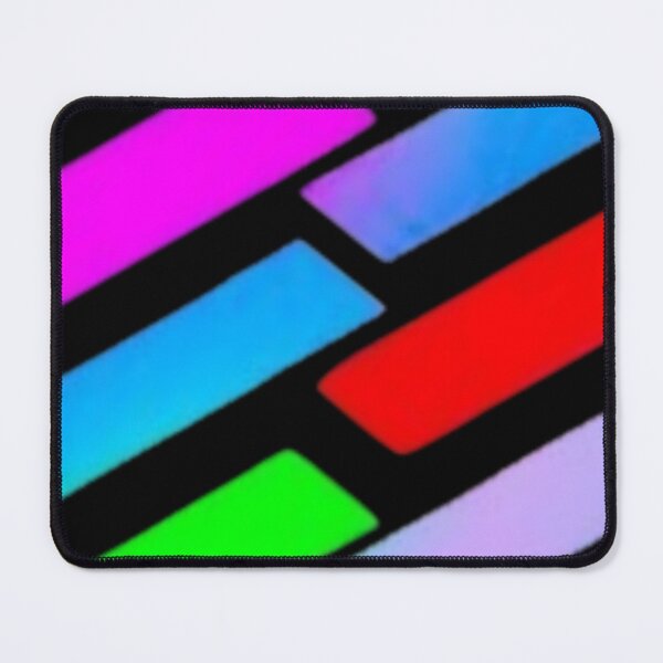 Item preview, Abstract Neon Rainbow Geometric Stripe Pattern designed and sold by Nexus Space.
