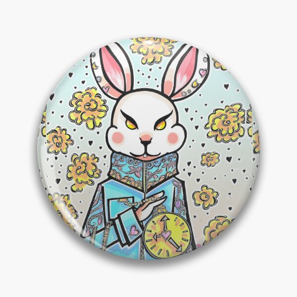 Item preview, White Rabbit, Alice in Wonderland: Fantasy Pop Art  designed and sold by foxarwen.