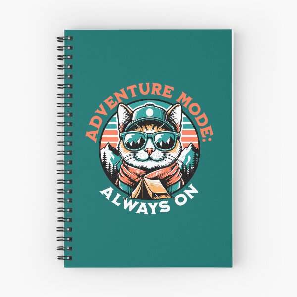 Item preview, Adventure Mode: Always On – Cool Hiking Cat Outdoor Design designed and sold by Sachie's Studio.
