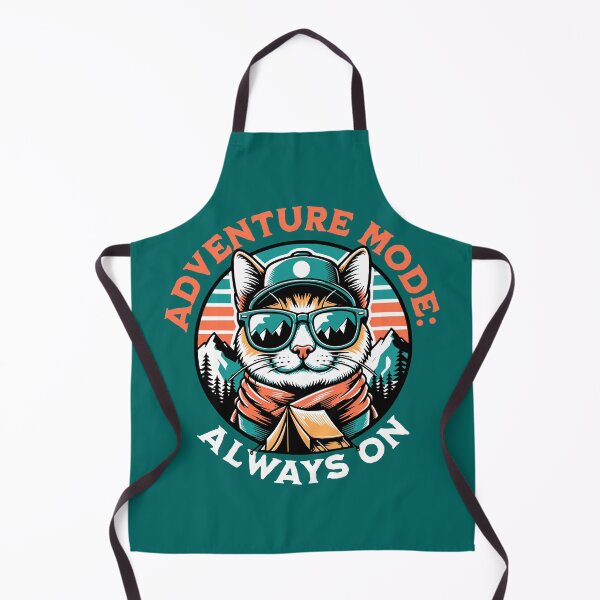 Item preview, Adventure Mode: Always On – Cool Hiking Cat Outdoor Design designed and sold by Sachie's Studio.