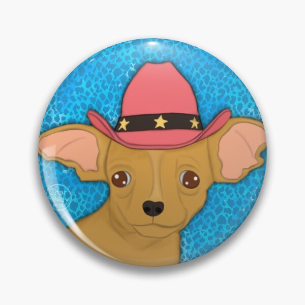 Item preview, Cheetah print cowboy chihuahua  designed and sold by charreadyarts1.