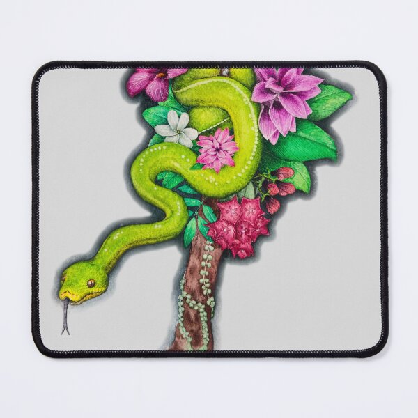 Item preview, Green Tree Python Watercolour designed and sold by art-by-len.