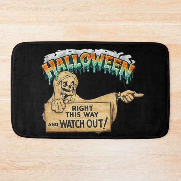 Item preview,  Vintage Spooky Halloween Skeleton Sign Art designed and sold by dragonmotor7.