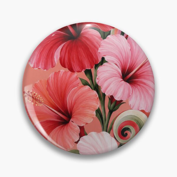 Item preview, Modern Hibiscus Movement- Summer Flowers designed and sold by scicilysimonee.